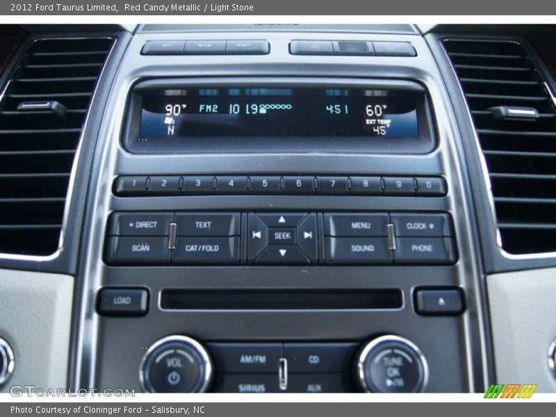 Red Candy Metallic / Light Stone 2012 Ford Taurus Limited