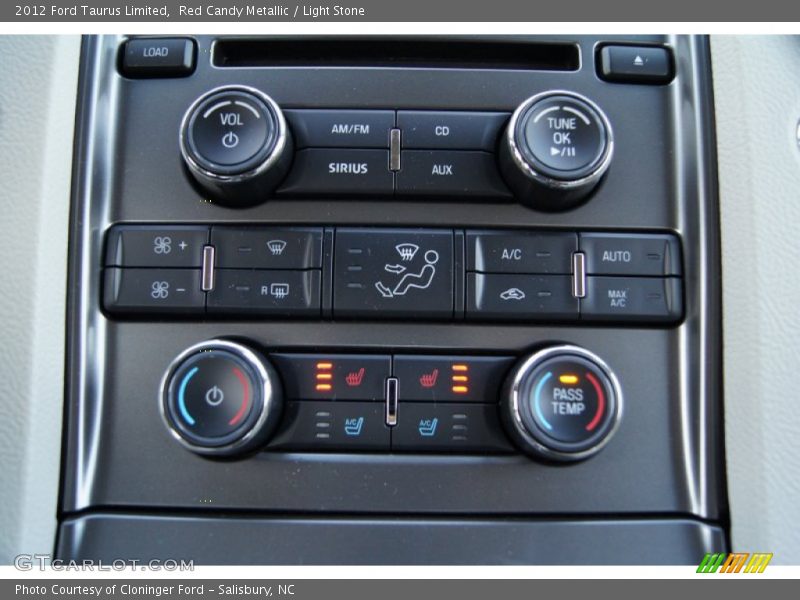 Red Candy Metallic / Light Stone 2012 Ford Taurus Limited