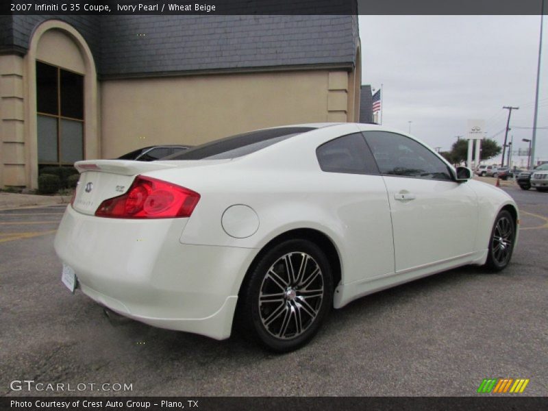 Ivory Pearl / Wheat Beige 2007 Infiniti G 35 Coupe