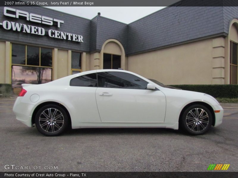 Ivory Pearl / Wheat Beige 2007 Infiniti G 35 Coupe