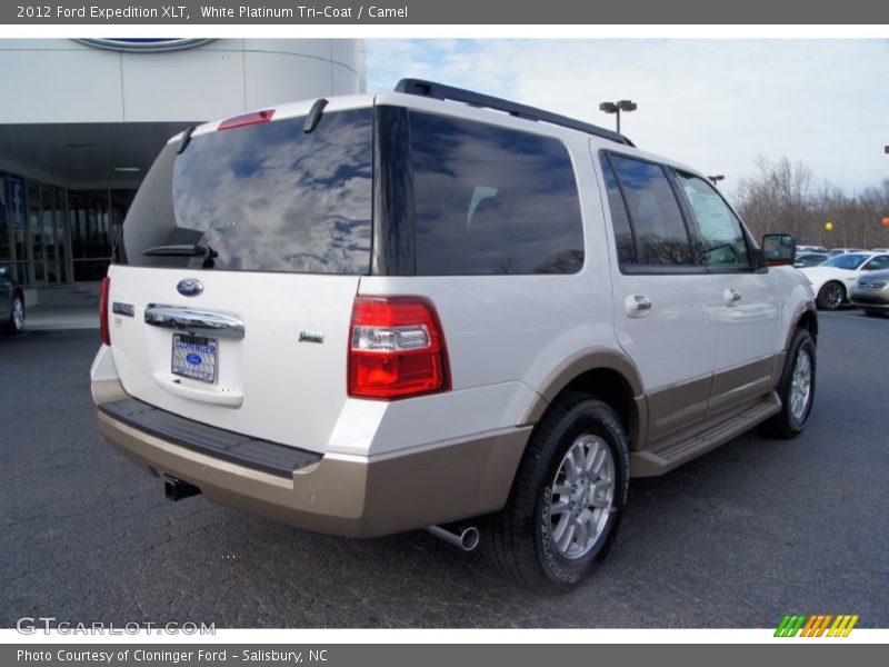 White Platinum Tri-Coat / Camel 2012 Ford Expedition XLT