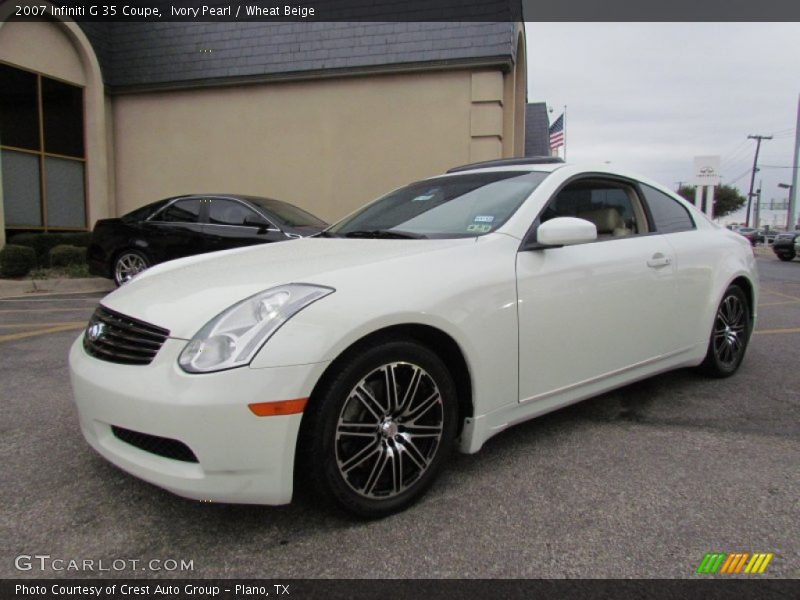 Ivory Pearl / Wheat Beige 2007 Infiniti G 35 Coupe