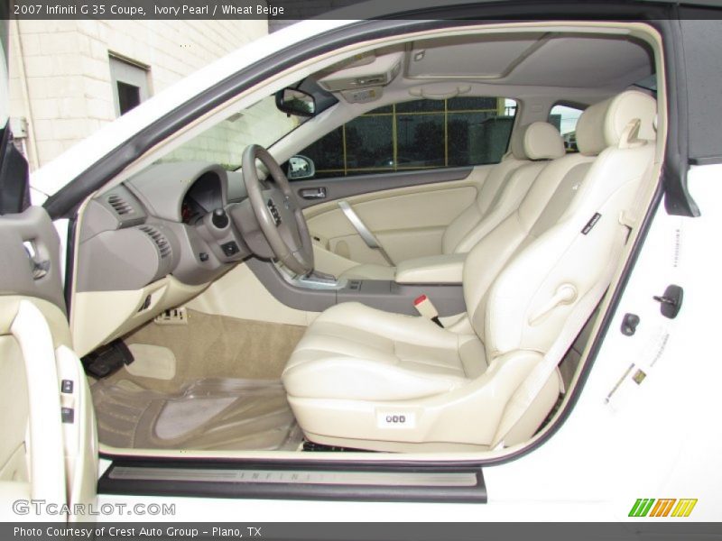 Ivory Pearl / Wheat Beige 2007 Infiniti G 35 Coupe