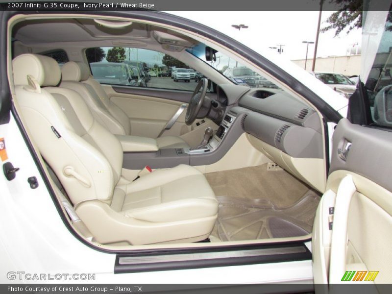 Ivory Pearl / Wheat Beige 2007 Infiniti G 35 Coupe
