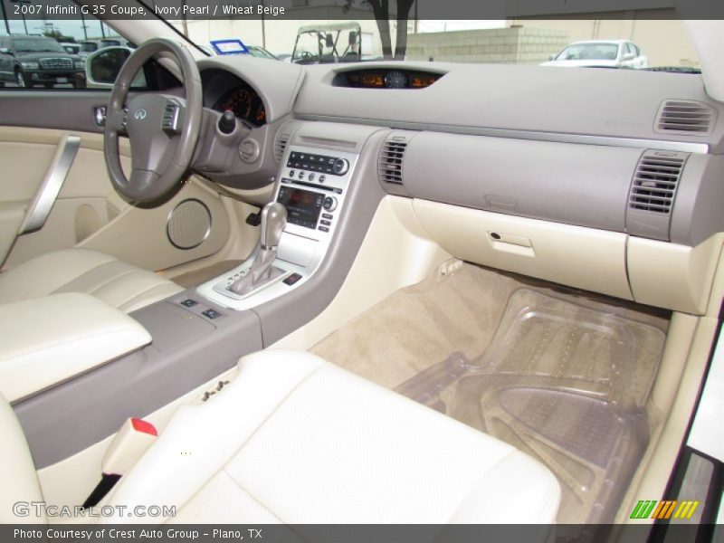Ivory Pearl / Wheat Beige 2007 Infiniti G 35 Coupe