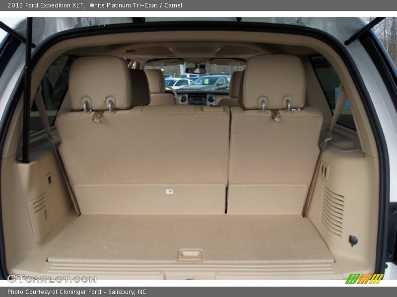White Platinum Tri-Coat / Camel 2012 Ford Expedition XLT