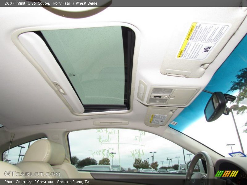 Ivory Pearl / Wheat Beige 2007 Infiniti G 35 Coupe