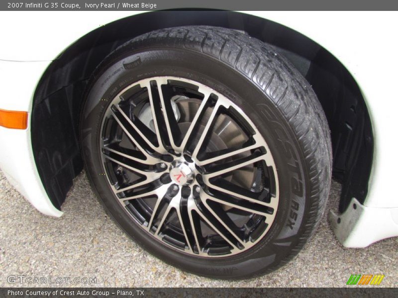 Ivory Pearl / Wheat Beige 2007 Infiniti G 35 Coupe