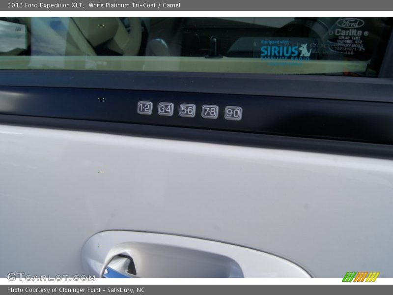 White Platinum Tri-Coat / Camel 2012 Ford Expedition XLT