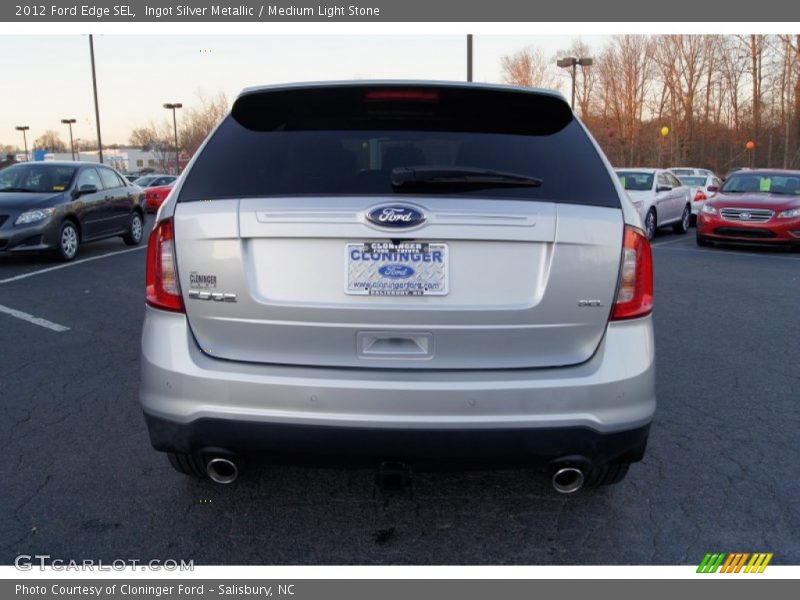 Ingot Silver Metallic / Medium Light Stone 2012 Ford Edge SEL