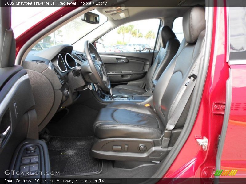 Red Jewel Tintcoat / Ebony 2009 Chevrolet Traverse LT