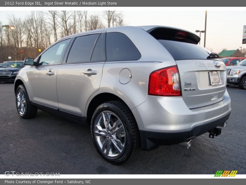 Ingot Silver Metallic / Medium Light Stone 2012 Ford Edge SEL