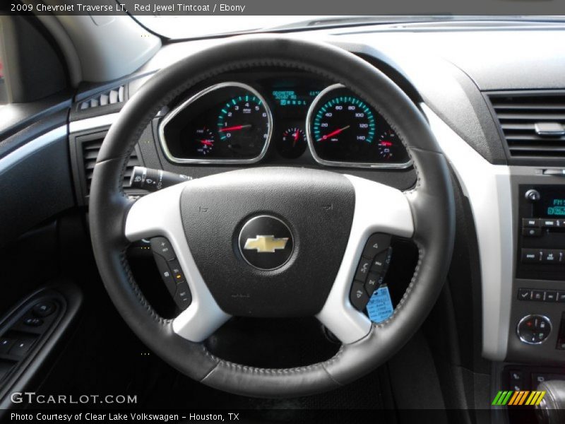 Red Jewel Tintcoat / Ebony 2009 Chevrolet Traverse LT