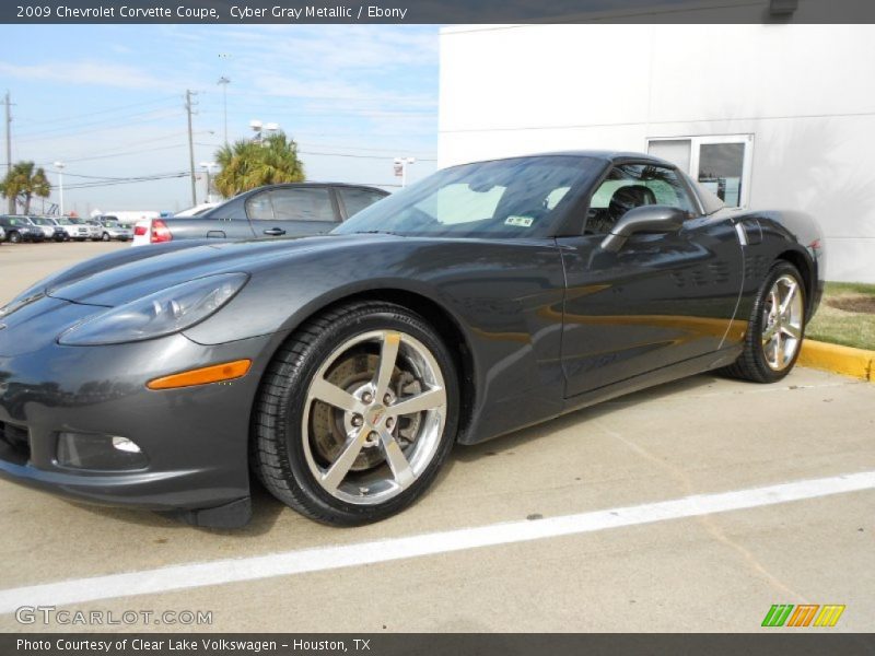 Cyber Gray Metallic / Ebony 2009 Chevrolet Corvette Coupe
