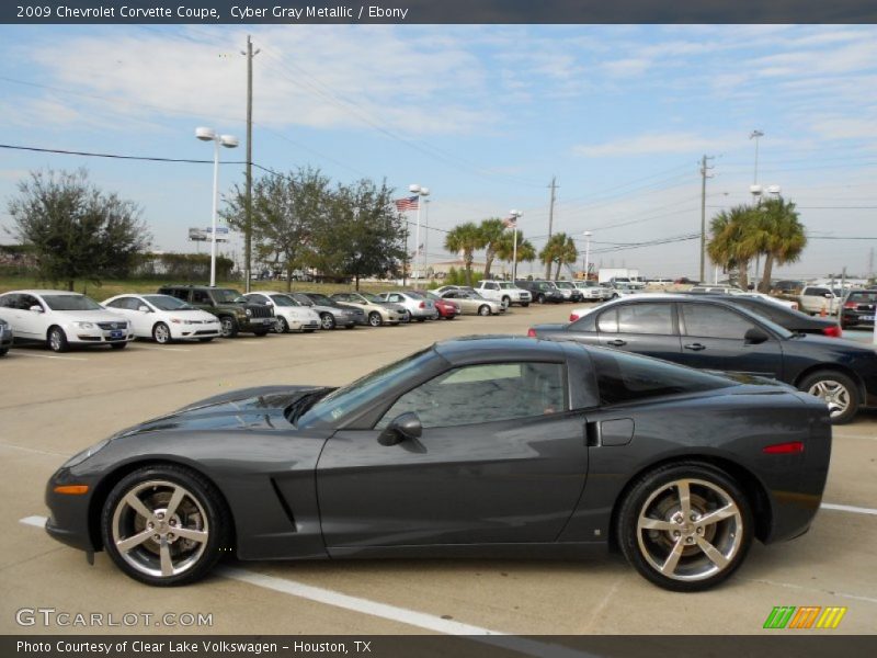 Cyber Gray Metallic / Ebony 2009 Chevrolet Corvette Coupe