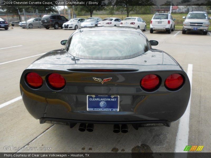 Cyber Gray Metallic / Ebony 2009 Chevrolet Corvette Coupe