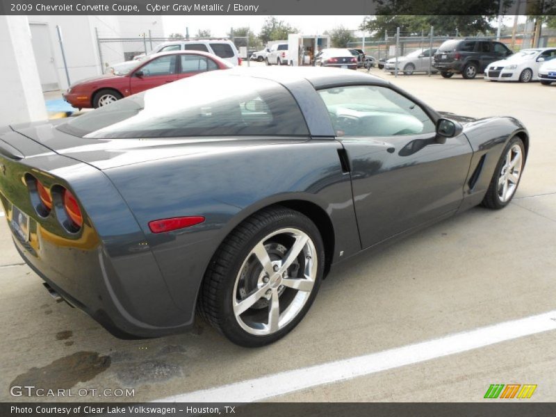 Cyber Gray Metallic / Ebony 2009 Chevrolet Corvette Coupe