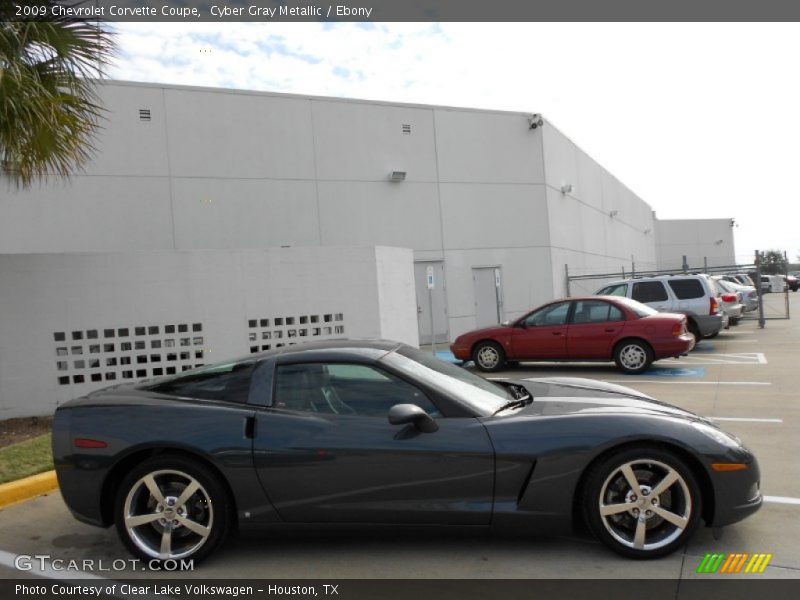 Cyber Gray Metallic / Ebony 2009 Chevrolet Corvette Coupe