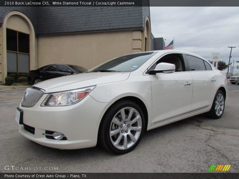 White Diamond Tricoat / Cocoa/Light Cashmere 2010 Buick LaCrosse CXS