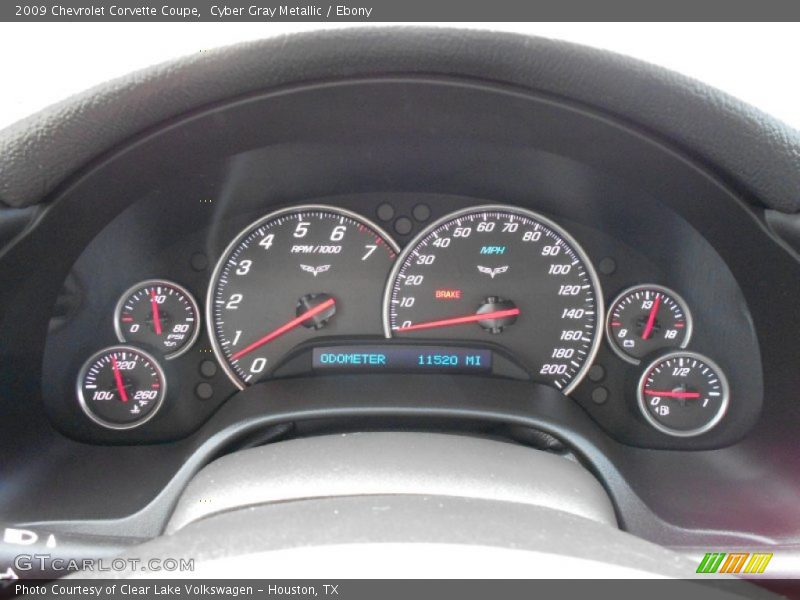 Cyber Gray Metallic / Ebony 2009 Chevrolet Corvette Coupe