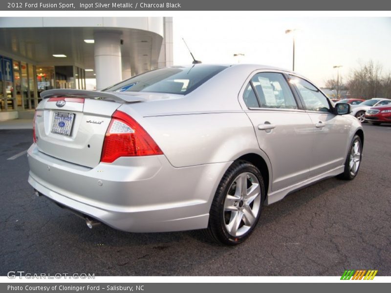 Ingot Silver Metallic / Charcoal Black 2012 Ford Fusion Sport