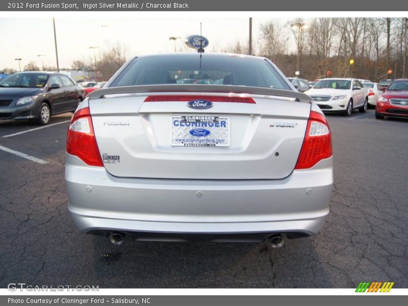 Ingot Silver Metallic / Charcoal Black 2012 Ford Fusion Sport