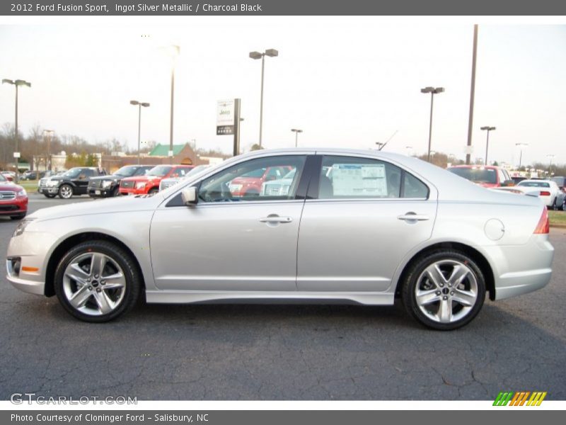 Ingot Silver Metallic / Charcoal Black 2012 Ford Fusion Sport