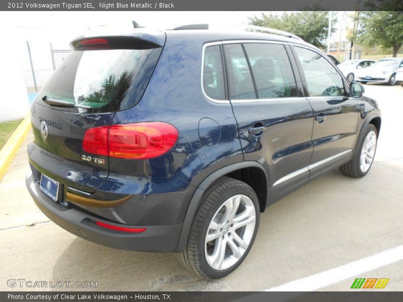 Night Blue Metallic / Black 2012 Volkswagen Tiguan SEL