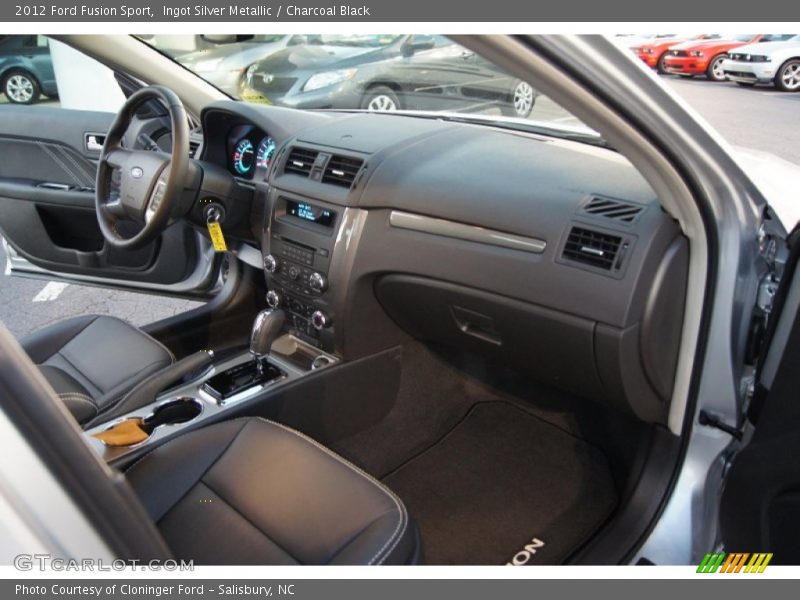 Ingot Silver Metallic / Charcoal Black 2012 Ford Fusion Sport