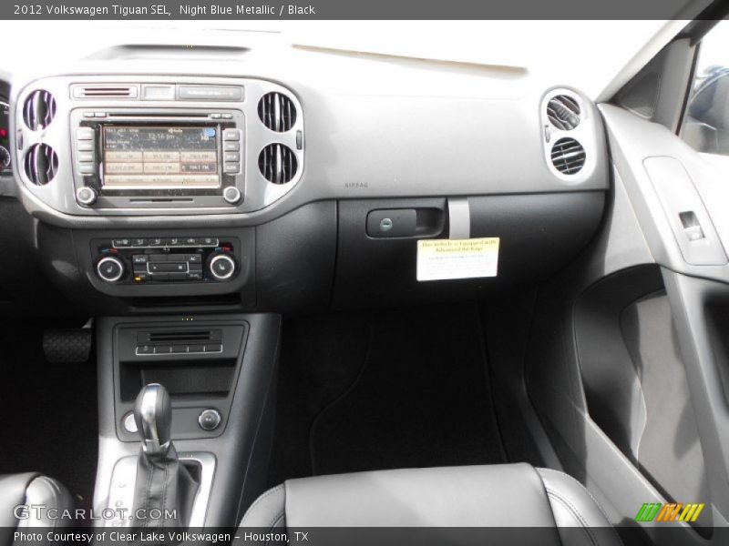 Night Blue Metallic / Black 2012 Volkswagen Tiguan SEL