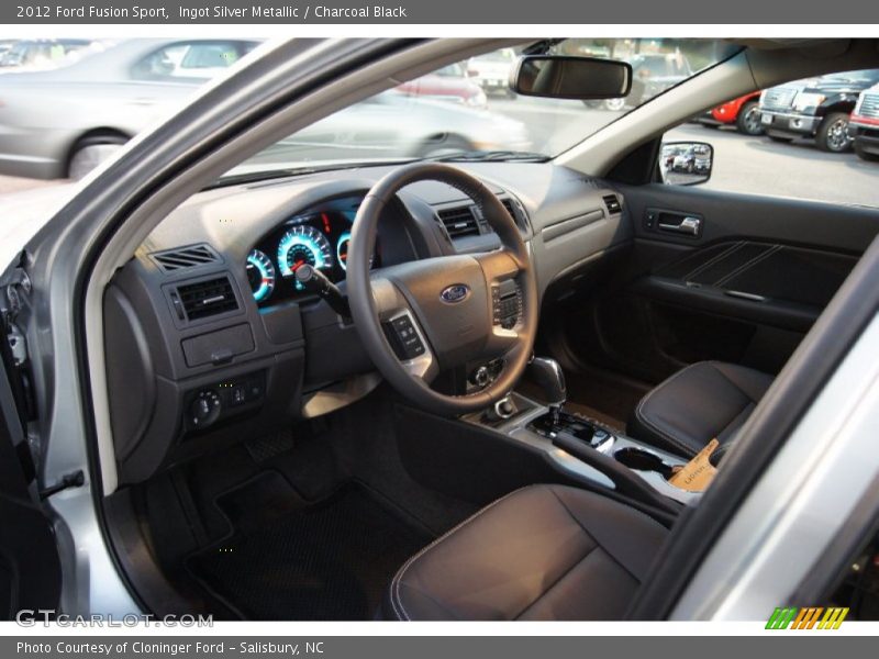 Ingot Silver Metallic / Charcoal Black 2012 Ford Fusion Sport