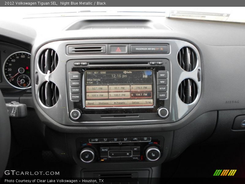 Night Blue Metallic / Black 2012 Volkswagen Tiguan SEL