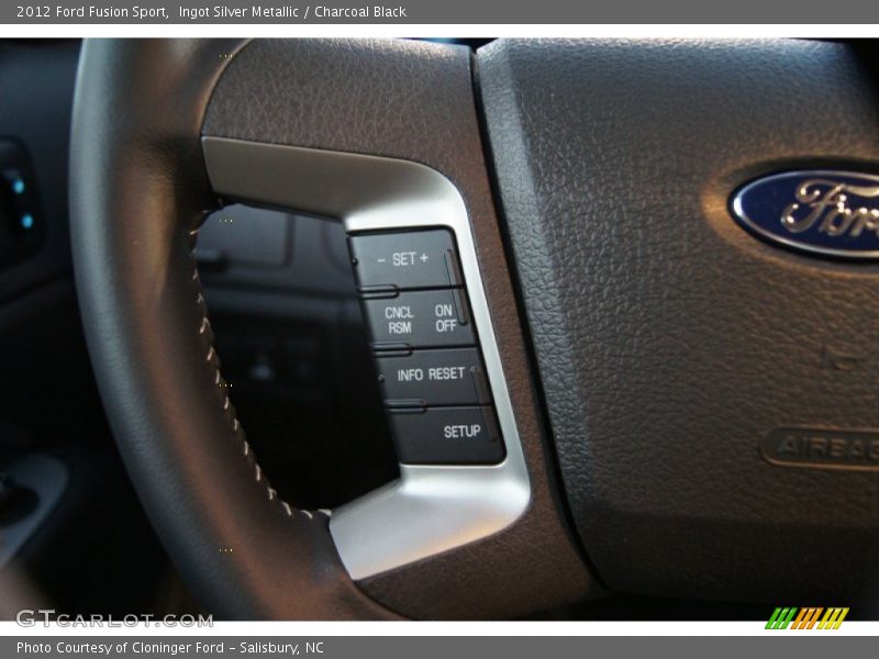 Ingot Silver Metallic / Charcoal Black 2012 Ford Fusion Sport
