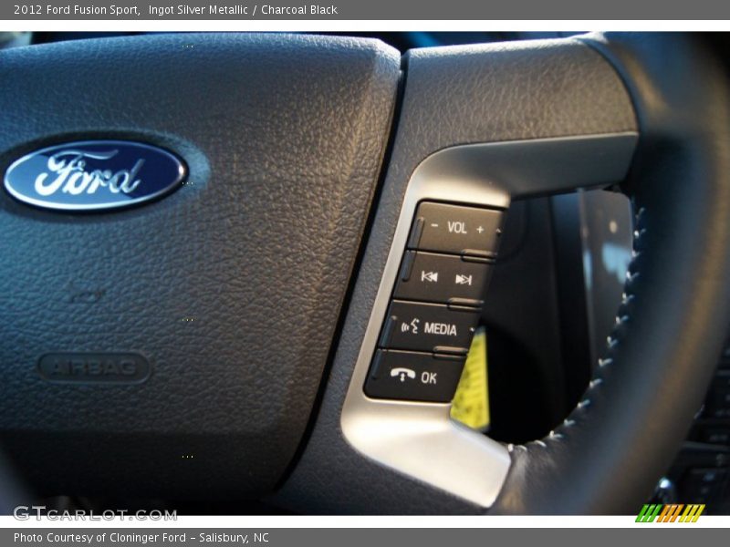 Ingot Silver Metallic / Charcoal Black 2012 Ford Fusion Sport