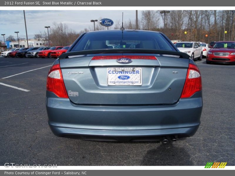 Steel Blue Metallic / Charcoal Black 2012 Ford Fusion SE