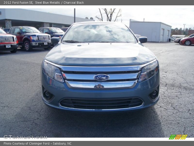 Steel Blue Metallic / Charcoal Black 2012 Ford Fusion SE