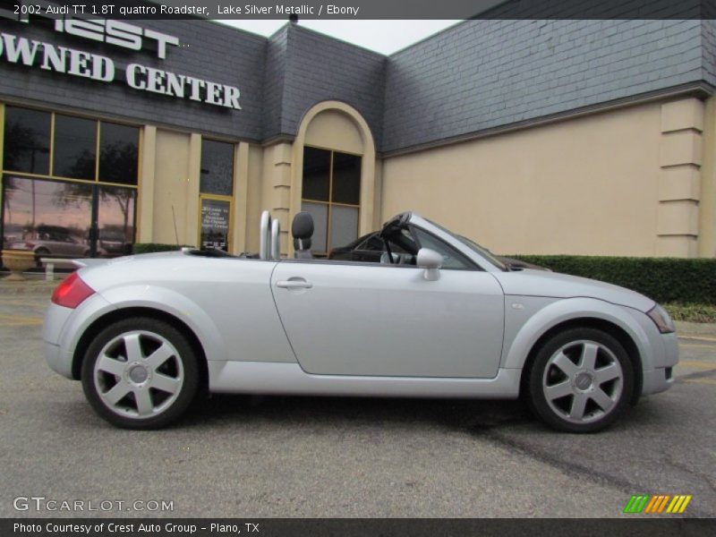 Lake Silver Metallic / Ebony 2002 Audi TT 1.8T quattro Roadster