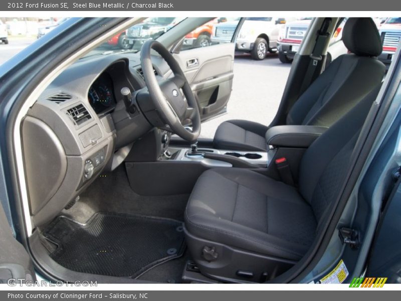 Steel Blue Metallic / Charcoal Black 2012 Ford Fusion SE
