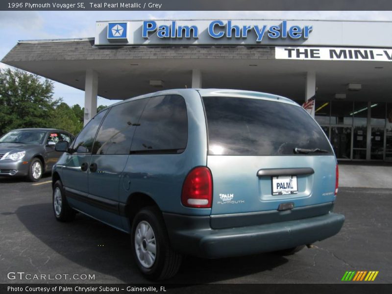 Teal Pearl Metallic / Grey 1996 Plymouth Voyager SE