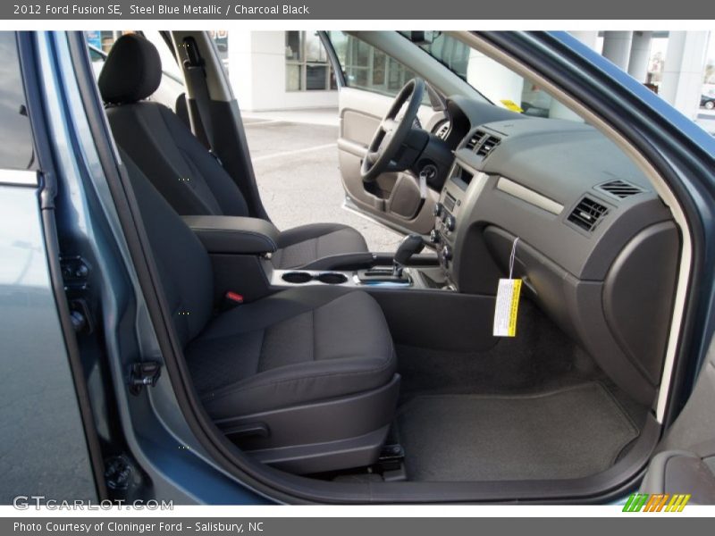 Steel Blue Metallic / Charcoal Black 2012 Ford Fusion SE