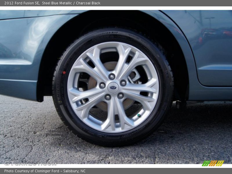 Steel Blue Metallic / Charcoal Black 2012 Ford Fusion SE