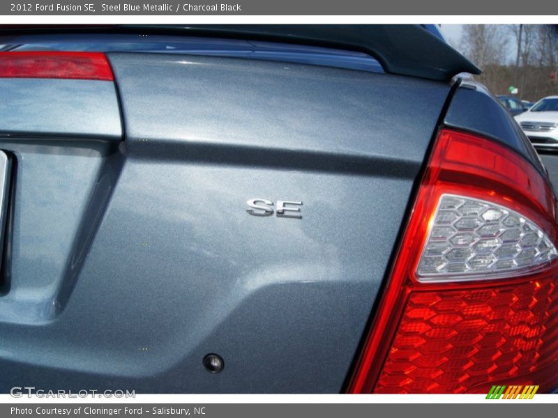 Steel Blue Metallic / Charcoal Black 2012 Ford Fusion SE