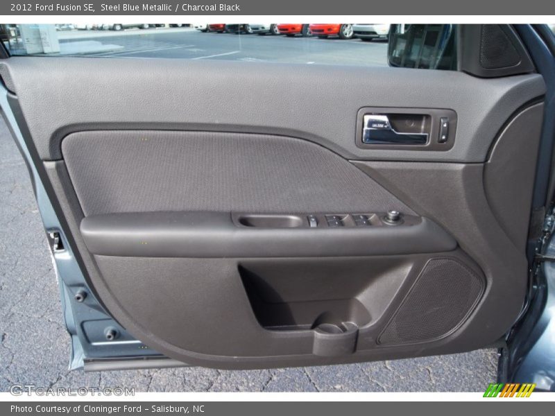 Steel Blue Metallic / Charcoal Black 2012 Ford Fusion SE