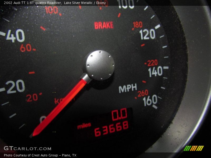 Lake Silver Metallic / Ebony 2002 Audi TT 1.8T quattro Roadster