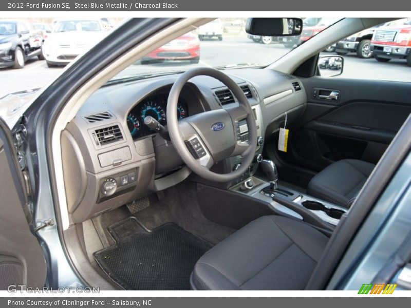 Steel Blue Metallic / Charcoal Black 2012 Ford Fusion SE