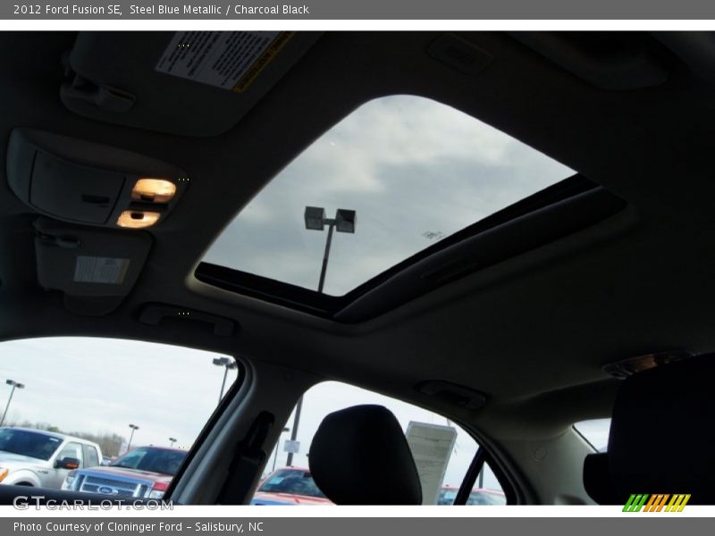 Steel Blue Metallic / Charcoal Black 2012 Ford Fusion SE