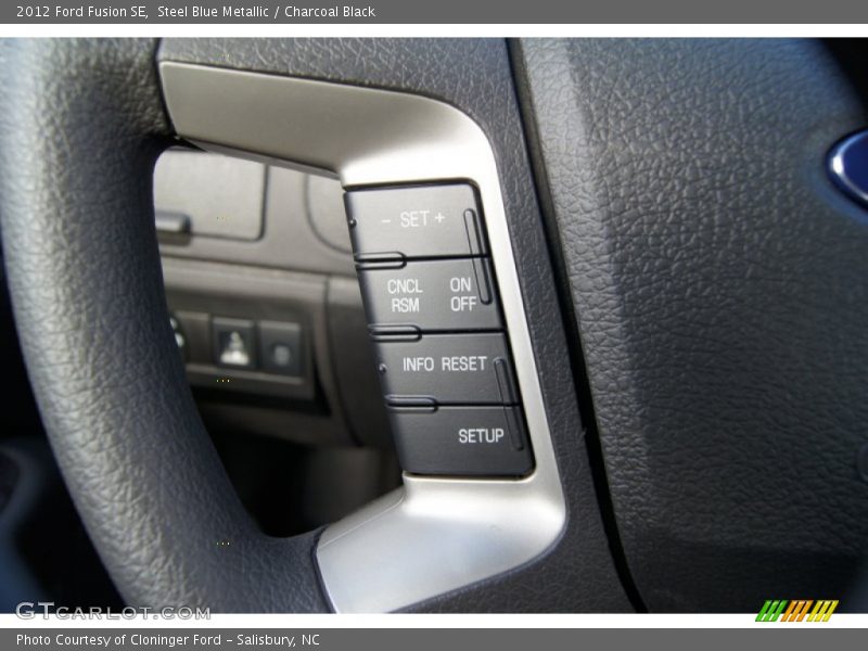 Steel Blue Metallic / Charcoal Black 2012 Ford Fusion SE