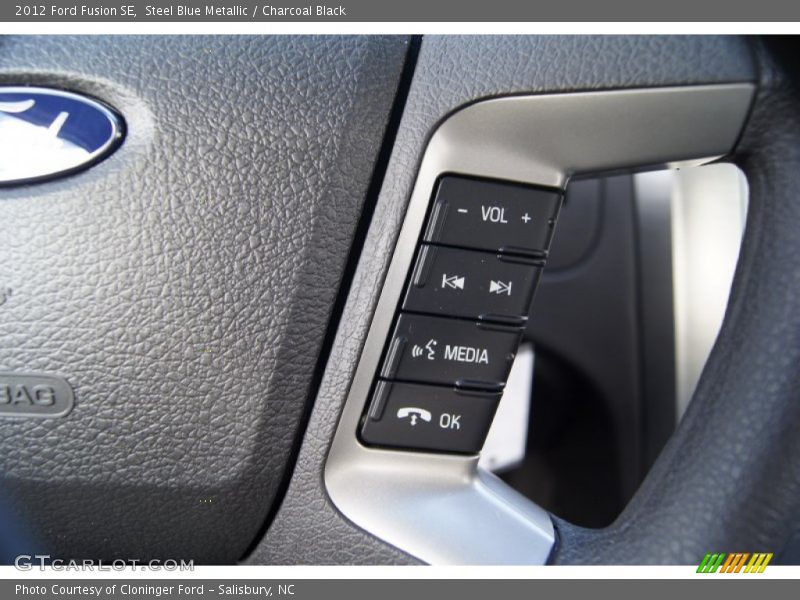 Steel Blue Metallic / Charcoal Black 2012 Ford Fusion SE