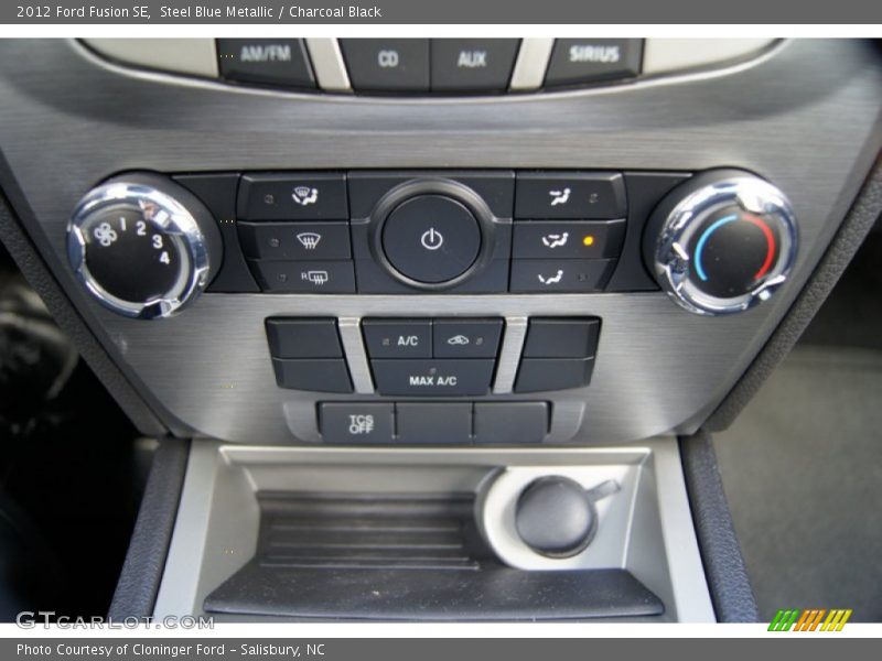 Steel Blue Metallic / Charcoal Black 2012 Ford Fusion SE