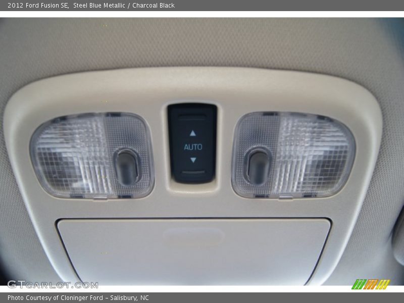 Steel Blue Metallic / Charcoal Black 2012 Ford Fusion SE